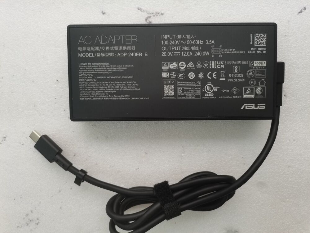 Original 20V 12A 240W ADP-240EB B For ASUS ROG Zephyrus G16(2025) GU605 GU605CR