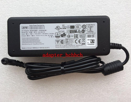 New Original APD 19V 4.74A AC Adapter&Cord for System76 Meerkat Meer8/i3 Mini Pc