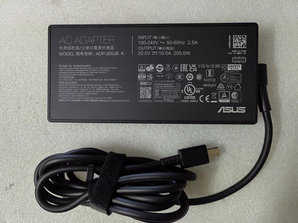 Original 20V 10A ADP-200JB K For ASUS 200W TUF Gaming A14(2024) FA401WV Charger