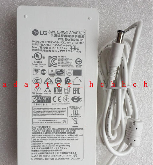 New Original LG 27BL85U-W 27" HDR FreeSync 4K IPS Monitor EAY65768901 AC Adapter