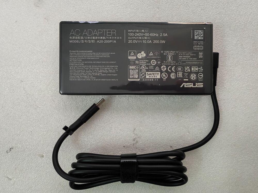 NEW Genuine 20V 10A A20-200P1A For ASUS ROG Flow Z13 (2025) GZ302EA 200W Adapter