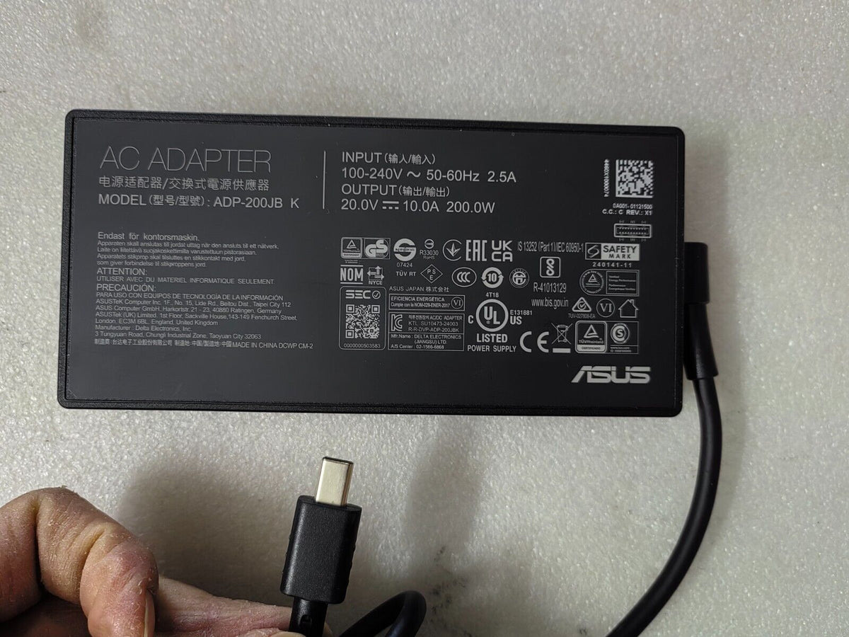 Original 20V 10A ADP-200JB K For ASUS 200W TUF Gaming A14(2024) FA401WV Charger