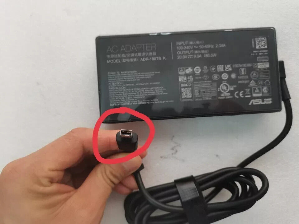 Original 20V 9A 180W ADP-180TB K For ASUS ROG Zephyrus G14(2024) GA403U Charger