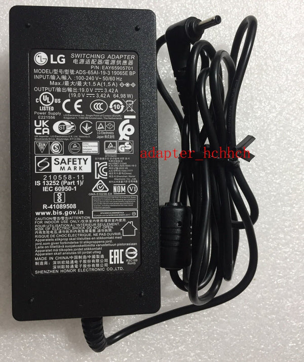 Original LG 65W Adapter for LG 16UT70Q-G.AX34U1 EAY65905701 Mobile Thin Client@@
