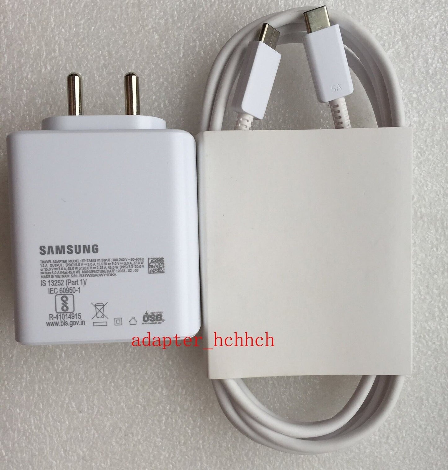 New Original Samsung Galaxy Book2 NP550XED-KA1IN EP-TA845 Super Fast Charging PC