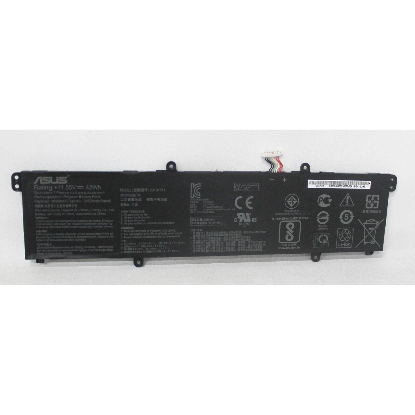 New Genuine Asus 0B200-03580300 B31N1911 C31N1911 Battery 42WH