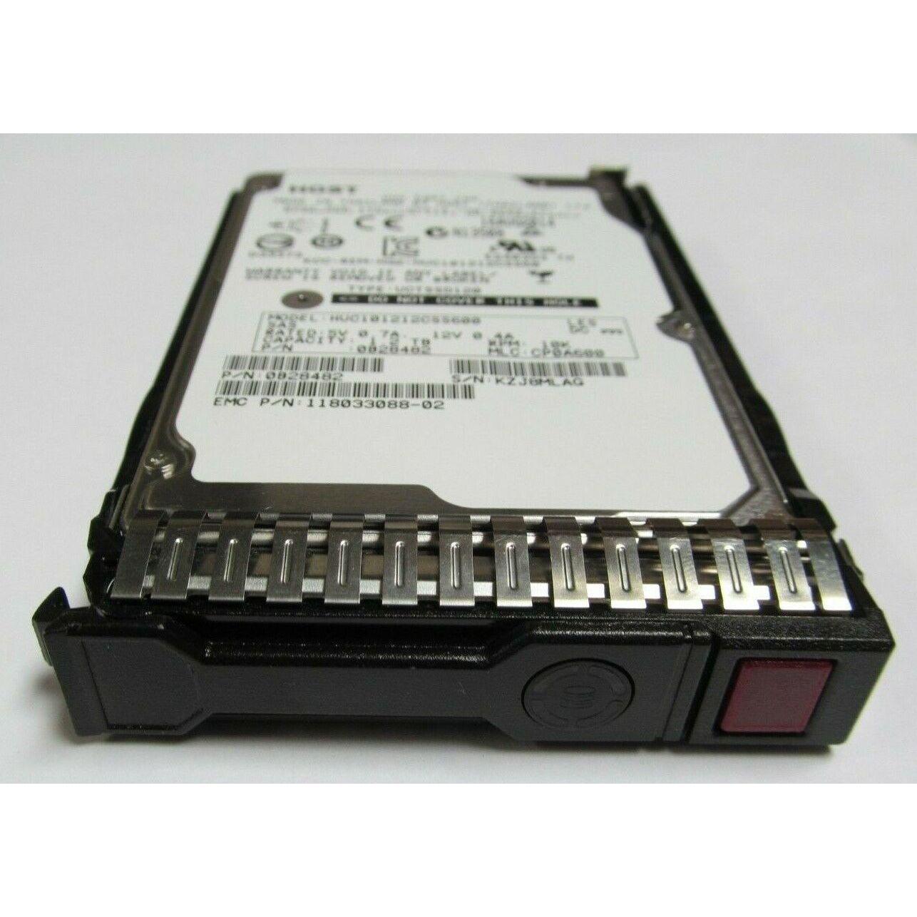 New HP DL360p DL380 DL385 Gen8 G8 Gen9 G9 1.2TB 10K SAS 2.5" 6G Server Hard Drive With Tray HUC101212CSS600