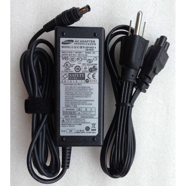 New Genuine Samsung AC Adapter Charger AD-6019R 19V 3.16A 60W 5.5*3.0mm