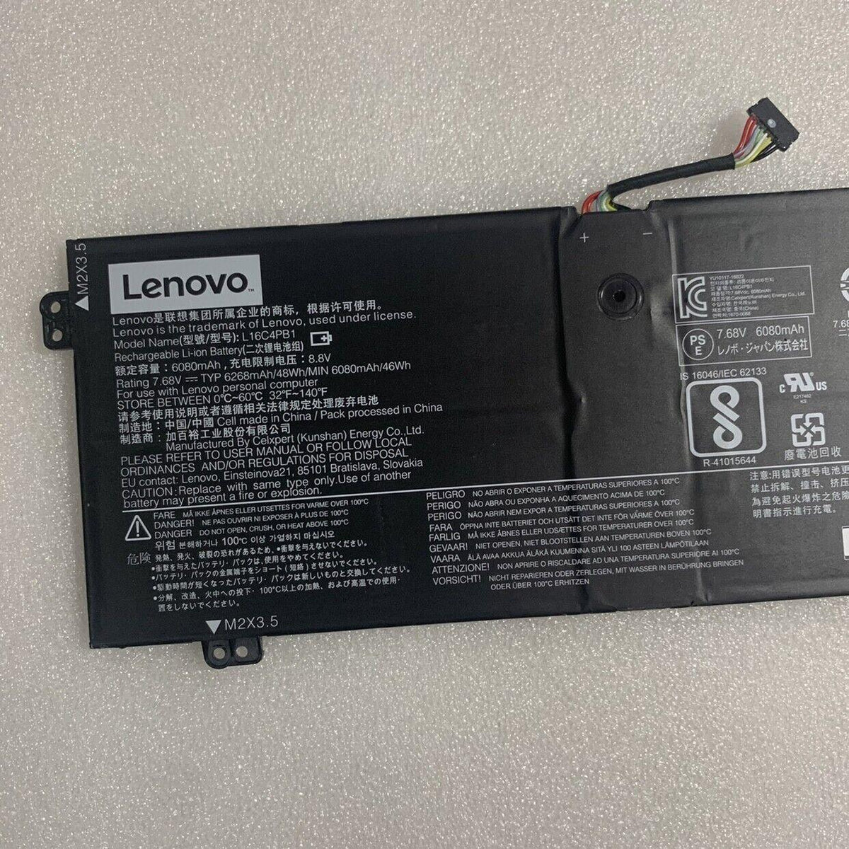 New Genuine Lenovo L16C4PB1 L16L4PB1 L16M4PB1 Battery 46WH
