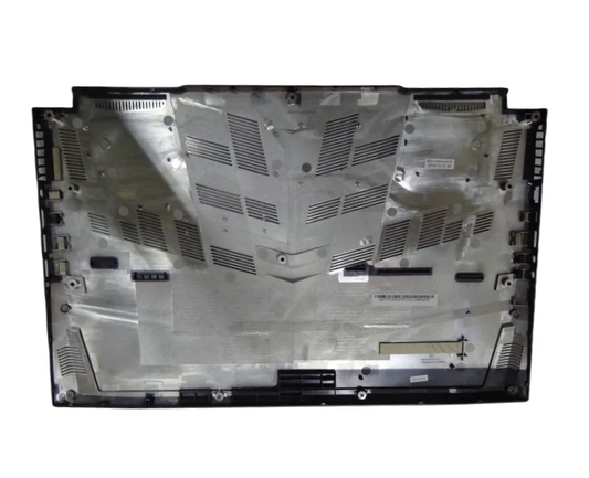 Genuine MSI Laptop Lower Case Base Cover 307-7F1D415-TF1 Internal View with Reinforced Hinge Mounts for WF75 and Creator 17M