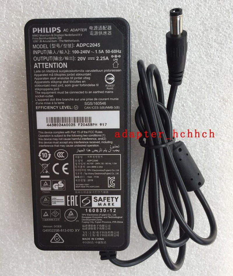 New Original OEM Philips 242B9T LCD monitor ADPC2045 45W 20V 2.25A AC/DC Adapter