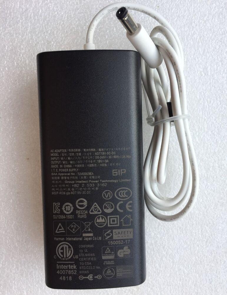 New Original OEM Harman Kardon Omni 10 Speaker NDT19V-3C-DC 19V 3A AC/DC Adapter