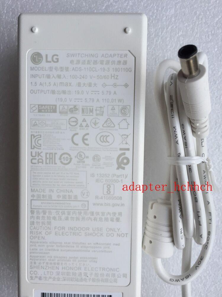 New Original LG 19V 5.79A Adapter&Cord for LG CineBeam PF610P LED Projector