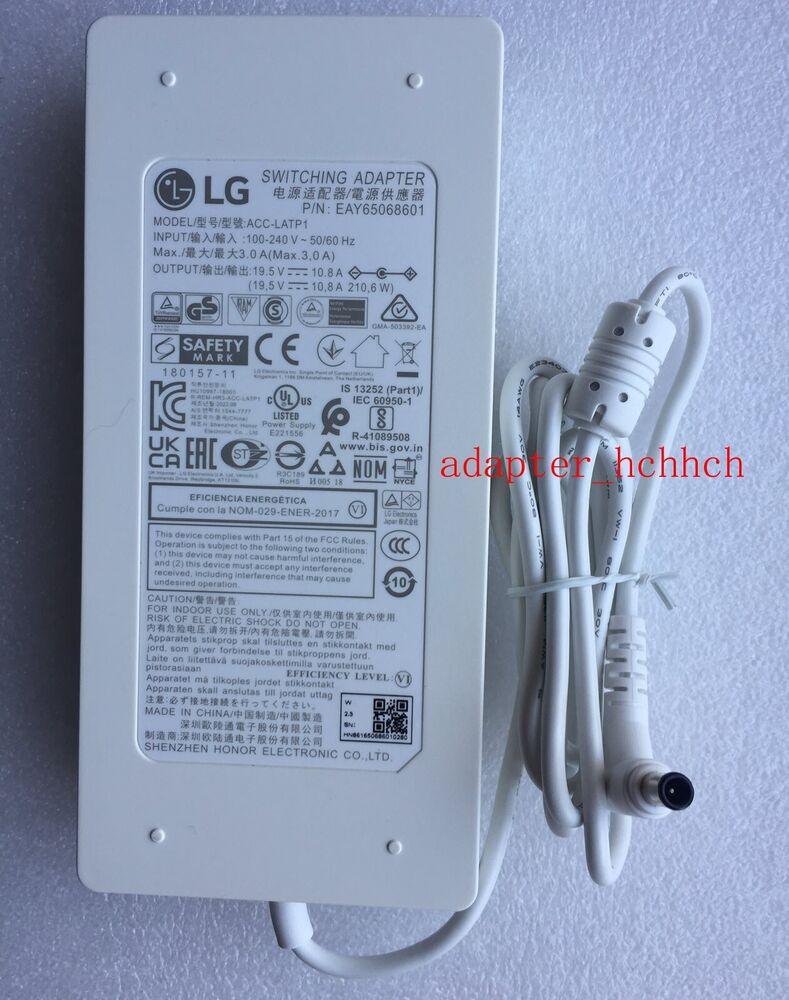 New Original LG 38WN95C-W LCD LED Monitor EAY65068601 19.5V 10.8A AC/DC Adapter