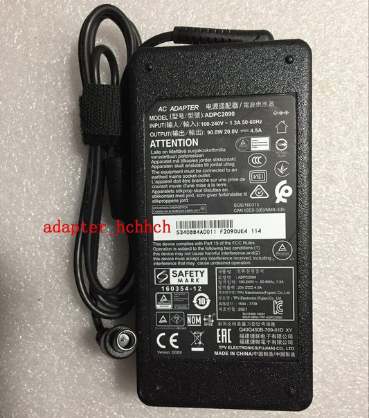 New Original AOC 20V 4.5A Adapter for AOC Agon AG352UCG6 ADPC2090 Gaming Monitor