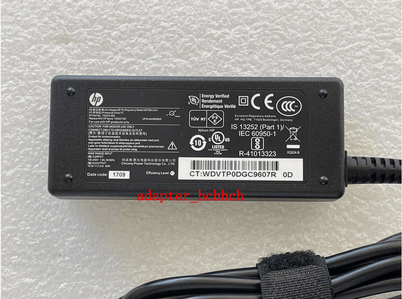 New Original HP 742437-001 AC/DC Adapter&Cord for HP ProBook EliteBook Notebook@