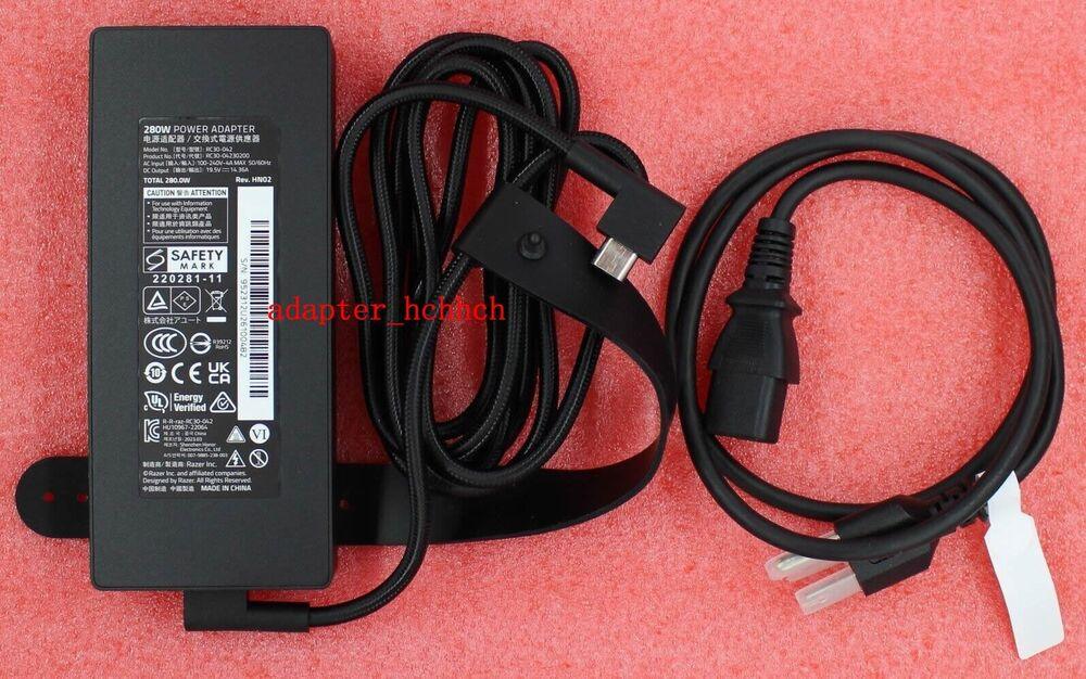 New Original OEM Razer 280W Adapter for Razer Blade 18 RZ09-0484SEH3-R3U1 Laptop