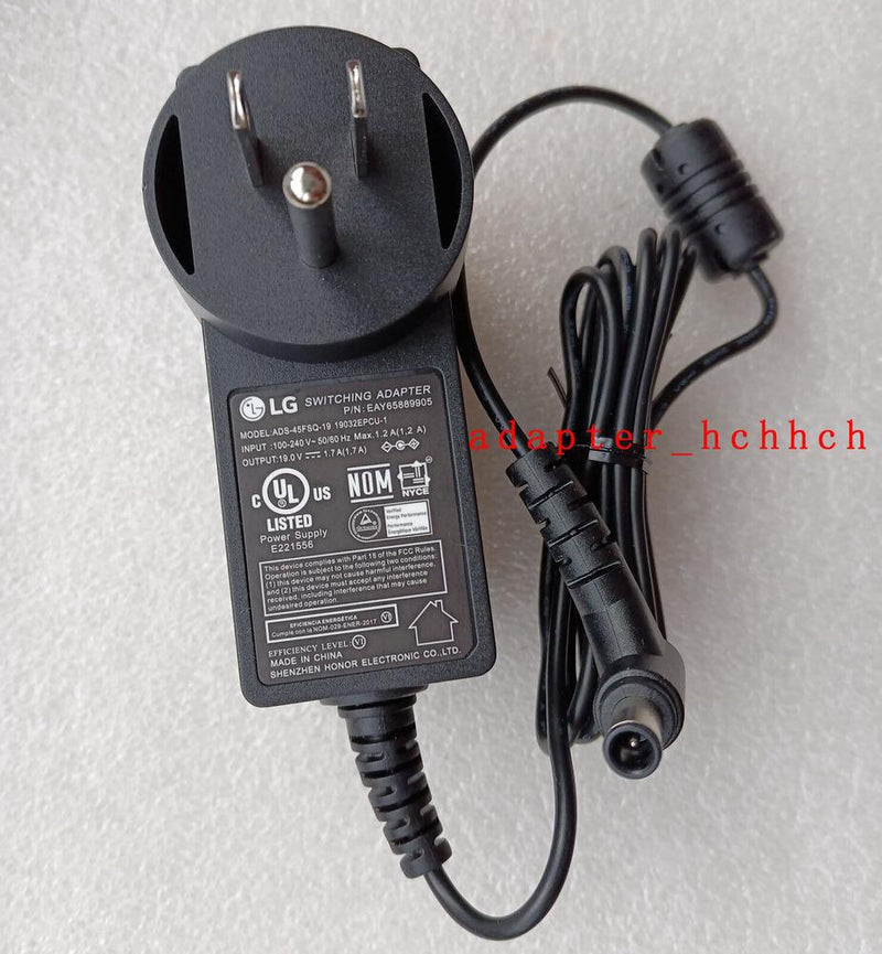 New Original LG 19V 1.7A Switching Adapter for LG 24MP59G-P LED Computer monitor