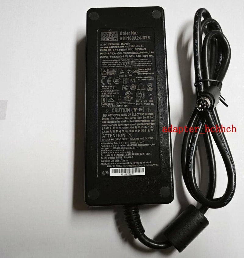 New Original Mean Well GST160A24-R7B 24V 6.67A 160W 4Pin AC/DC Switching Adapter