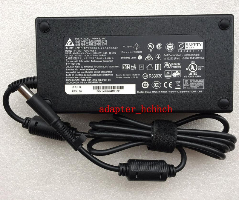 New Original OEM Delta 19.5V 11.8A AC/DC Adapter for Gigabyte Aorus X7 DT Laptop