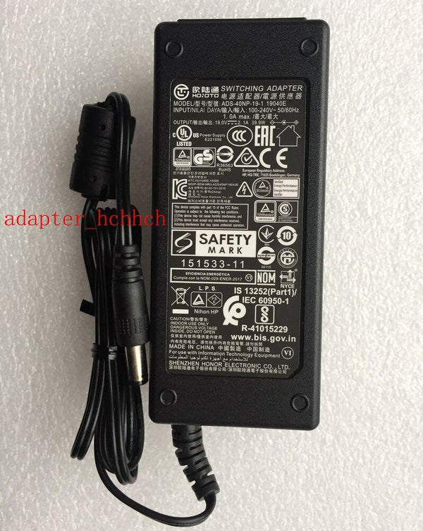 New Original Hoioto 19V 2.1A AC Adapter For AVTECH AVC792PV ADS-40NP-19-1 19040E