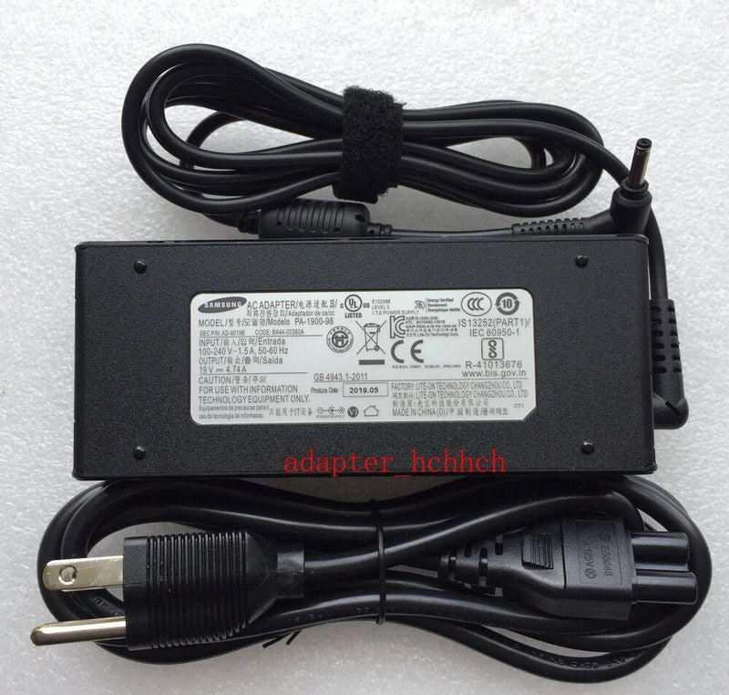 New Original 19V 4.74A AC/DC Adapter for Samsung Notebook 7 Force NP760XBE-XW1BR