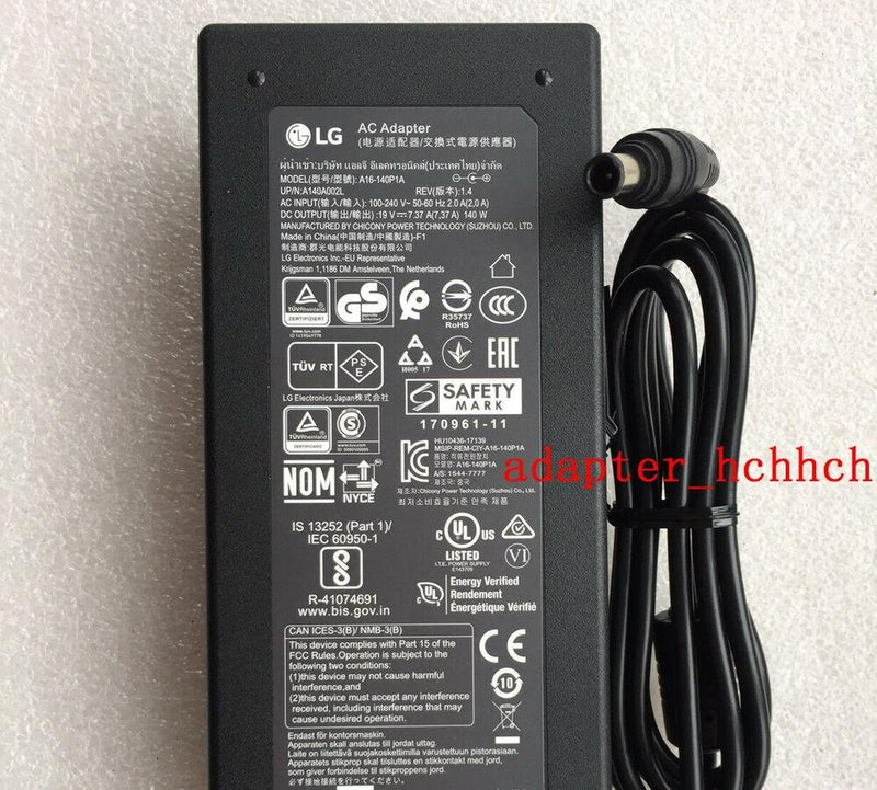 New Original OEM LG 38CK900G-1C monitor EAY64929302 19V 7.37A AC/DC Adapter/Cord