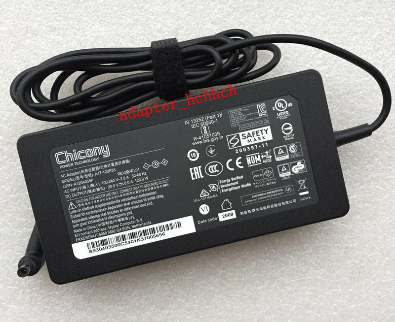 New Original Chicony 20V 6A Adapter for MSI GF63 Thin 10UC-440 A17-120P2A Laptop