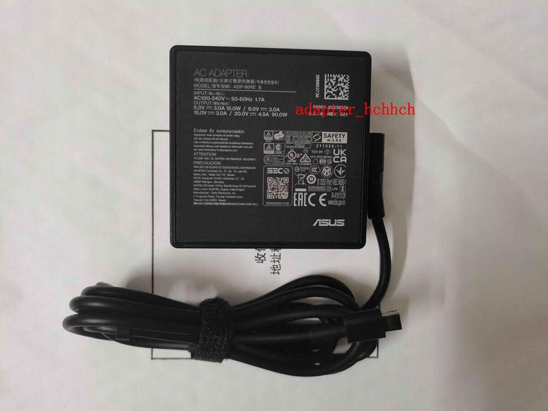 New Original OEM 90W USB-C Adapter&Cord for Wortmann Terra Mobile 1551P Notebook