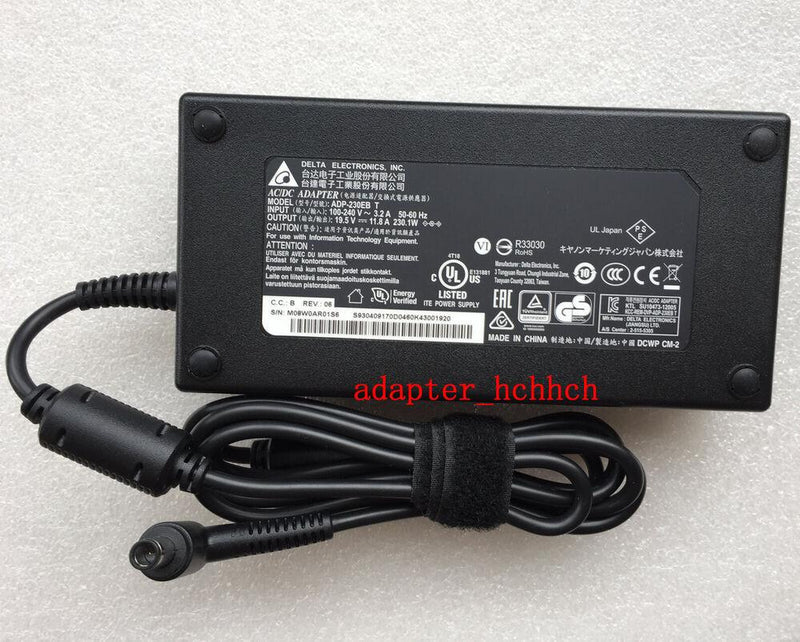 New Original Delta 19.5V 11.8A AC/DC Adapter for MSI GP75 Leopard 10SFR