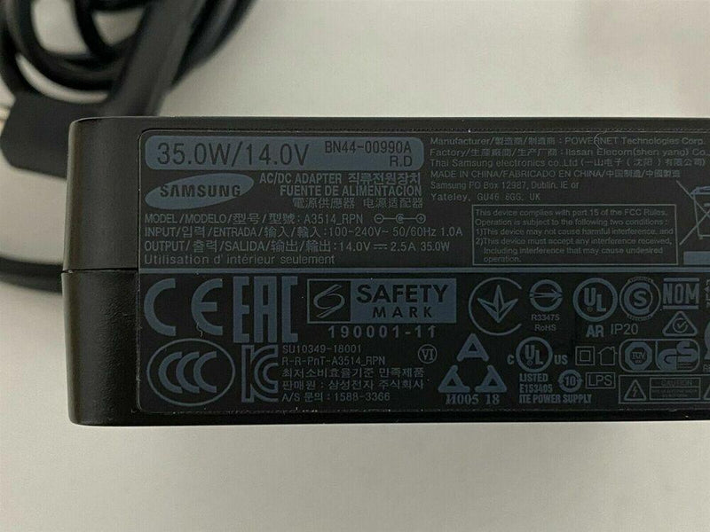 New Original OEM Samsung Monitor TV A3514_RPN 14V 2.5A 35W AC Power Adapter&Cord