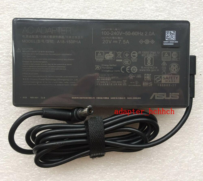 New Original OEM ASUS TUF Gaming F17 FX706II-AU025T A18-150P1A 150W Adapter&Cord