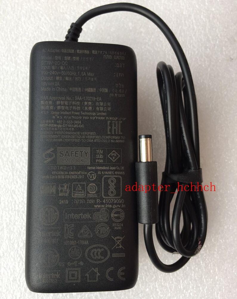 New Original Harman Kardon Onyx Studio 4 Speaker DT19V-2C-DC 19V AC Adapter&Cord