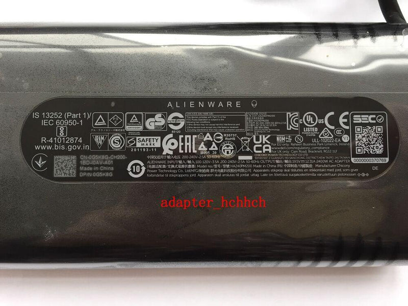 New Original Dell Alienware x15 AWX15R1-7972WHT-PUS HA240PM200 240W Adapter&Cord