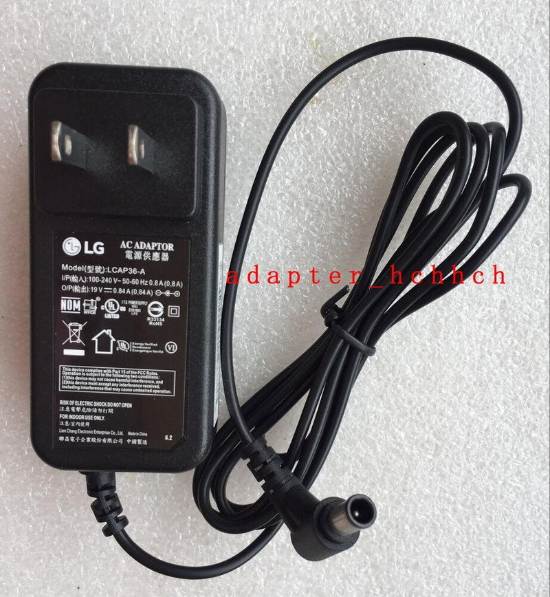 New Original OEM LG 19V 0.84A AC Adapter for LG 19M38A 19M38D 19M38H IPS Monitor