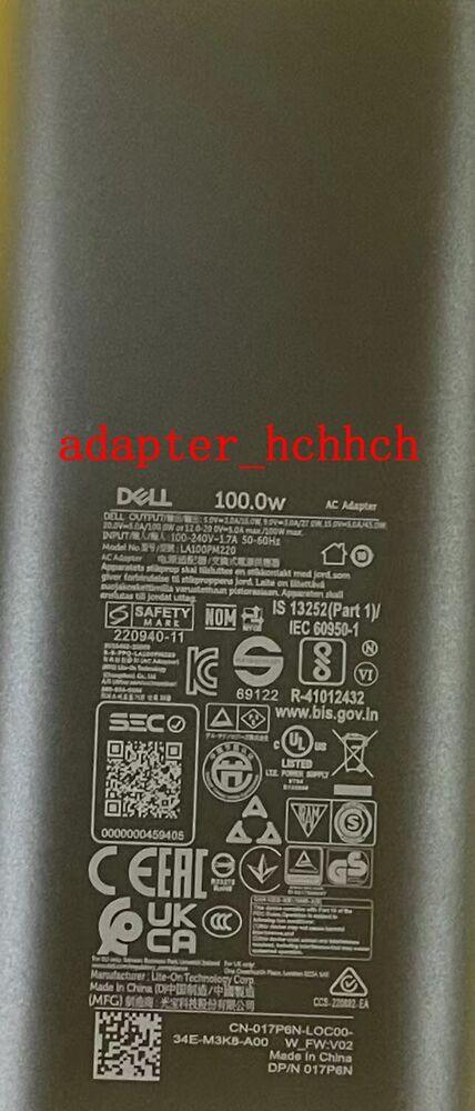 Original Dell 100W USB-C Adapter for Dell Latitude 5440 HA100PM220 LA100PM220 PC