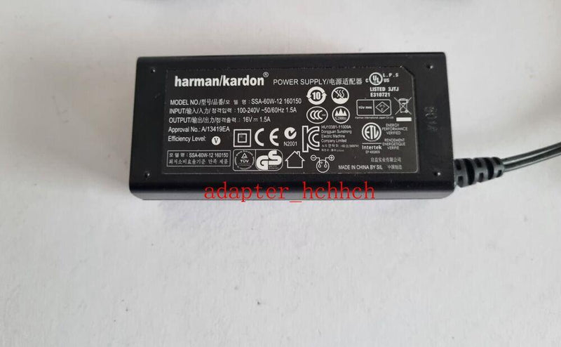 New Original Harman Kardon SoundSticks III SSA-60W-12 160150 16V 1.5A AC Adapter