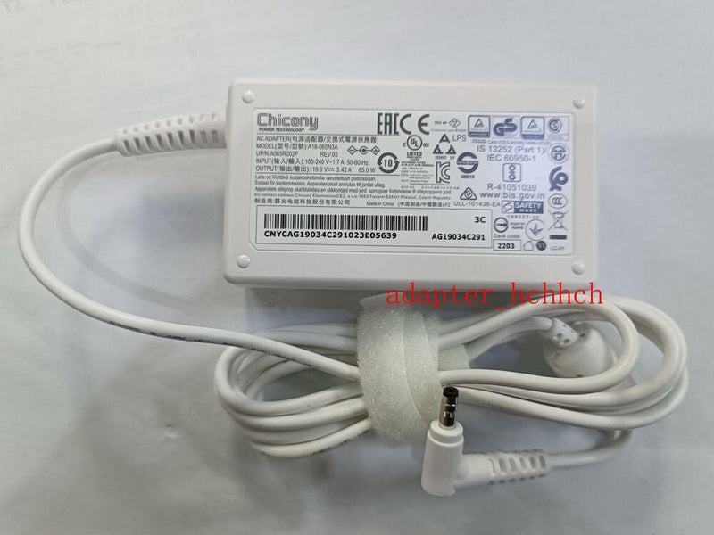 New Original Chicony 65W Cord/Charger LG 13U70Q-GA74J 13U70Q-GA77J 13U70Q-GR31J@