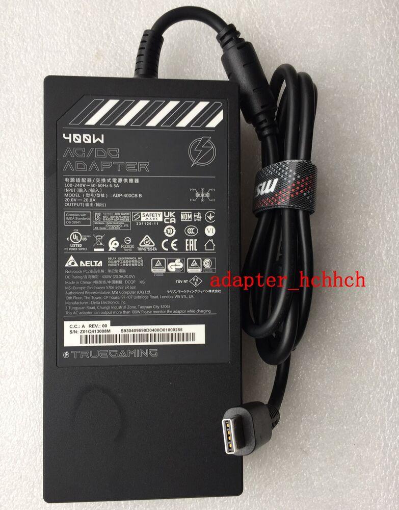 New Original MSI Titan 18 HX A14VIG/i9-14900HX/RTX4090 ADP-400CB B 400W Adapter@