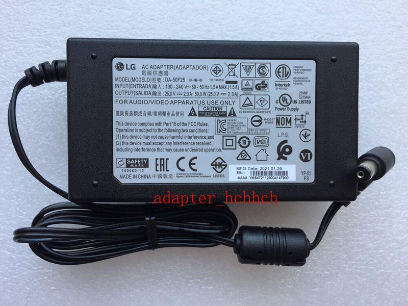 New Original LG 50W AC Adapter for LG SNC75 3.1.2 ch DA-50F25 Wireless Sound Bar