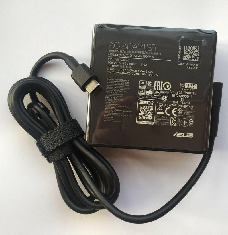 Original ASUS ROG Zephyrus G15 GA503QM/RTX3060 A20-100P1A Type-C 100W AC Adapter