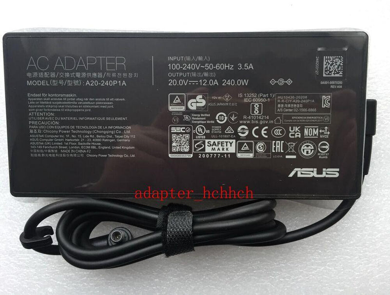 New Original ASUS ROG Zephyrus G15/R9 6900HS/RTX 3080 A20-240P1A AC Adapter&Cord