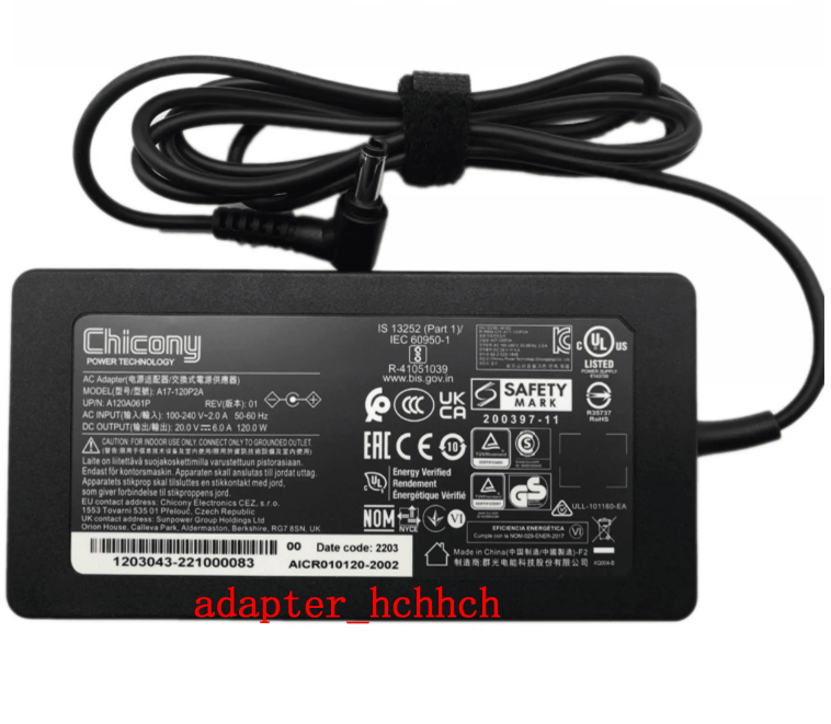 New Original Chicony 120W Adapter for System76 Meerkat Meer8 A17-120P2A Mini Pc@