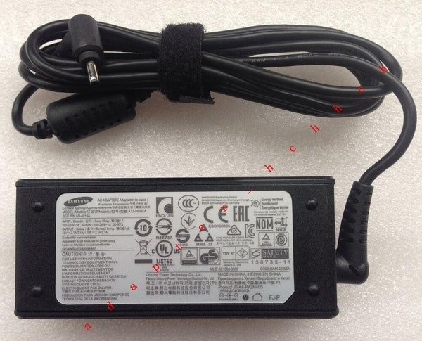 Original Genuine OEM Samsung 40W 19V AC Charger ATIV Book 9 Lite NP905S3G-K06CA