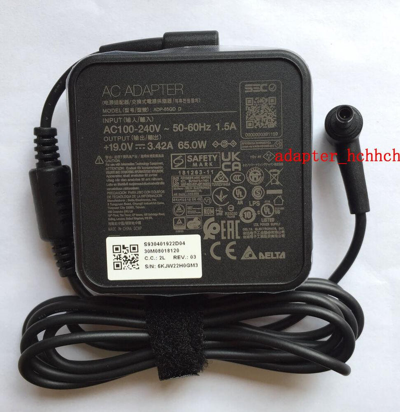 New Original OEM MSI 19V 3.42A Adapter&Cord for MSI Modern 14 B5M-053 ADP-65GD D