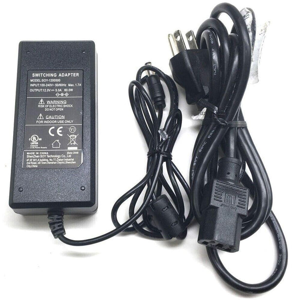 New Original OEM SOY 12V AC/DC Power Adapter&Cord for Q-See QSD2316L H.264 DVR