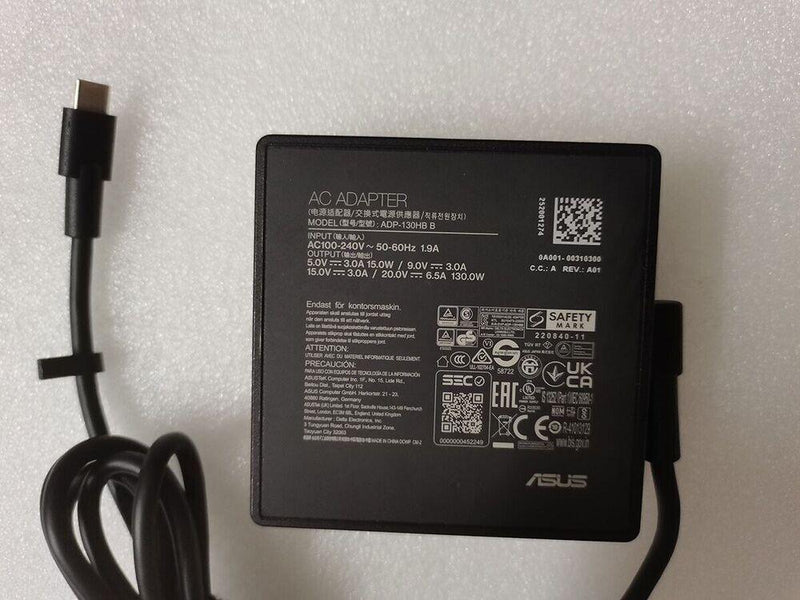 New Original Asus ROG Flow Z13 GZ301VI/i9-13900H/RTX 4070 ADP-130HB B AC Adapter