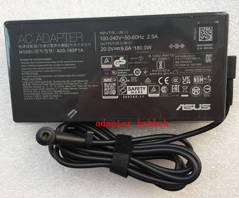 New Original ASUS TUF dash f15 fx516pc A20-180P1A 20V 9A AC Adapter&Cord