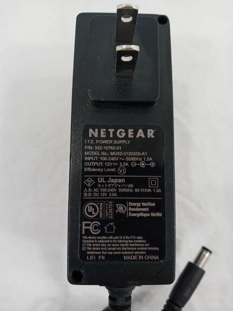 New Original OEM Netgear Nighthawk MU42-3120350-A1 332-10762-01 12V 3.5A Adapter