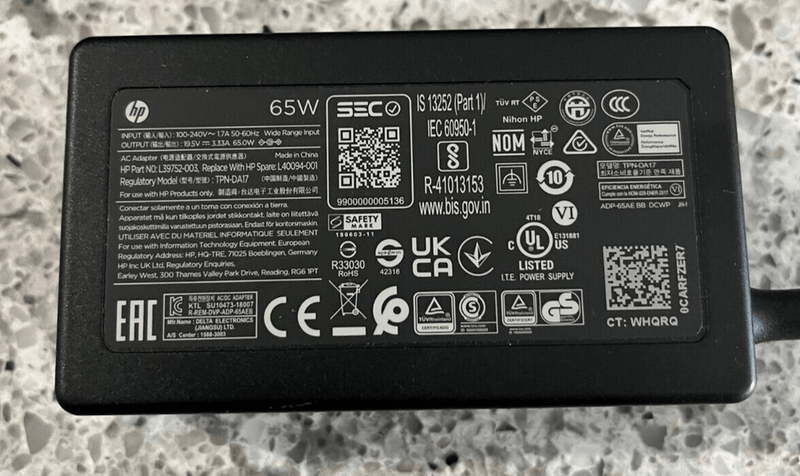 New Original HP L39752-003 TPN-DA17 L40094-001 65W AC Power Adapter&Cord/Charger